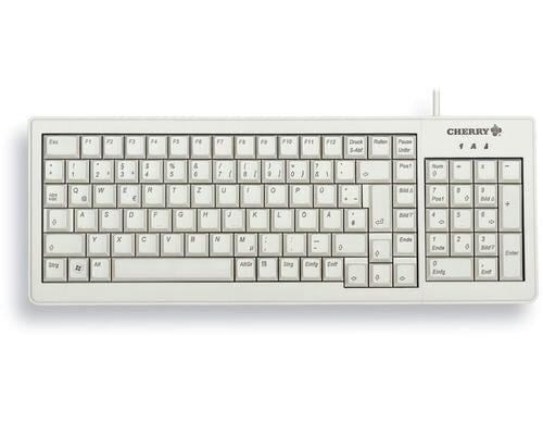 Cherry XS Complete Keyboard G84-5200 Klein, flach und extrem robust  USB & PS/2