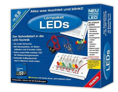 Franzis Lernpaket LEDs Schnellstart in die LED-Technologie