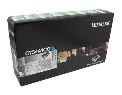 Rückgabe-Tonerkassette C734A1CG, cyan C73/X73, 6000 Seiten