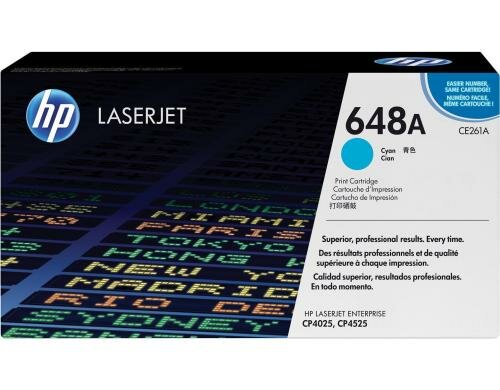 HP Toner 648A - Cyan (CE261A) Seitenkapazität ~ 11000 Seiten