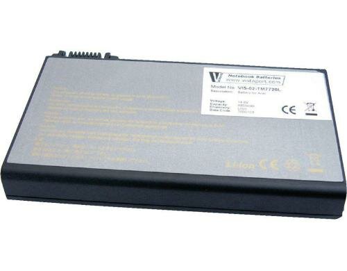 Vistaport Notebook Akku für Acer TravelMate LiIon, 14.8V, 4800mAh, 8 Cells