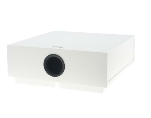 Canton ASF 75 SC, Aktiv Subwoofer Kompakt Weiss Dekor, ideal unter Sofa, Sessel...