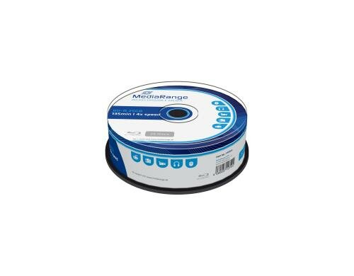 Mediarang BD-R 4x Single Layer 25GB 25er P. Blu-ray, Spindel