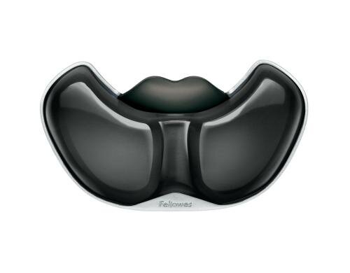 Fellowes Handballenauflage schwarz Gel, bewegt sich mit der Maus