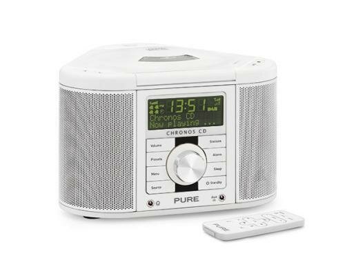 PURE Chronos CD II, UKW / DAB+Radiowecker mit CD-Player, weiss