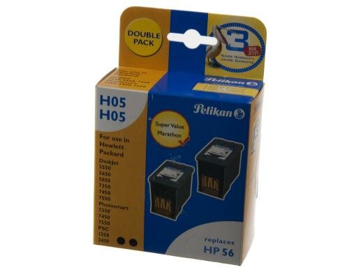 Tinte Pelikan HP C9502AE, Nr. 56, 2x19ml schwarz, zu DeskJet 450