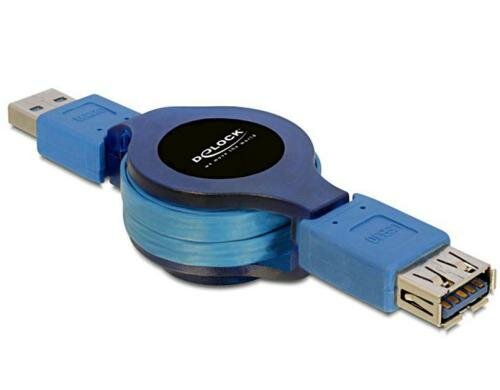 USB3.0 Verlängerung 1m, A-A mit Autorollfunktion