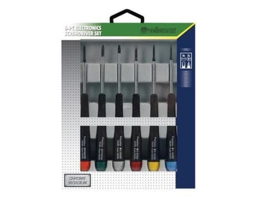 Velleman VTSET29 Präzisionsschraubendreher 6 teilig, 1.4/2.0/2.4/3.0, Kreuzschlitz
