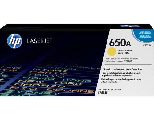 HP Toner 650A - Yellow (CE272A) Seitenkapazität ~ 15000 Seiten