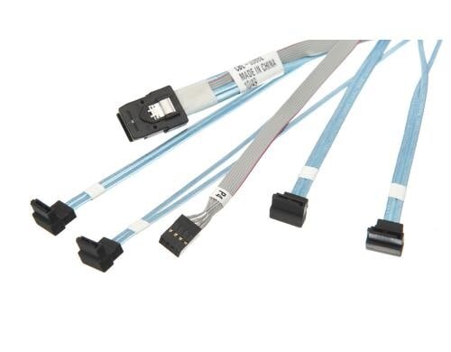 Supermicro SAS Kabel: SFF8087-4xSATA, intern, Mulitilane mit Sideband für Status