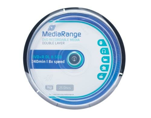 MediaRange DVD+R 8.5GB Double Layer 25er Spindel, 8-fach, bedruckbar