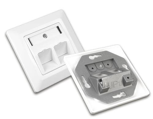 Wirewin Leerdatendose, 2-fach reinweiss, für Keystone Modul