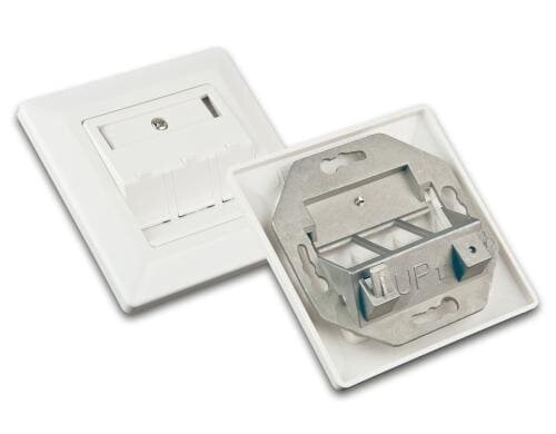 Wirewin Leerdatendose, 3-fach reinweiss, für Keystone Modul