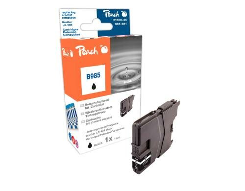 Peach Tinte Brother LC-985BK XL schwarz 13ml, 420 Seiten