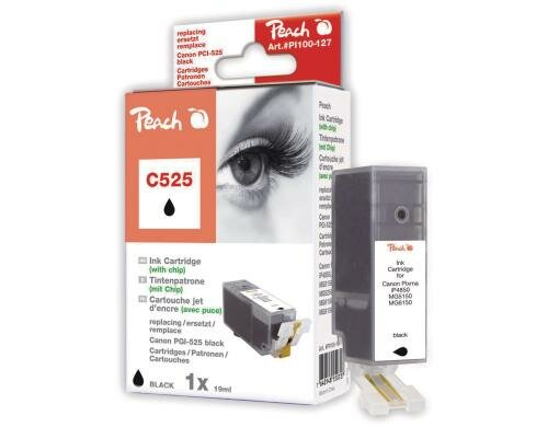 Peach Tinte Canon PGI-525bk schwarz 19ml 640 Seiten