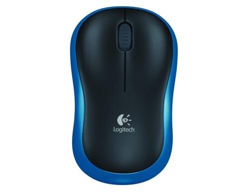 Logitech M185 wireless Mouse Blue USB 2.4GHz verstaubar