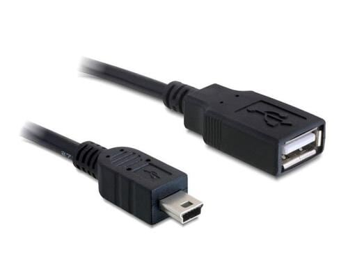 USB Kabel 0.5m A-Buchse auf MiniB-Stecker für USB-Stick an Mini-B Anschluss