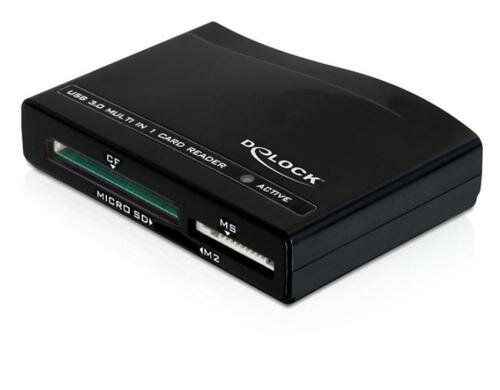 DeLock 91712 USB 3.0 CardReader All in1, Für 60 verschiedene Speicherkarten