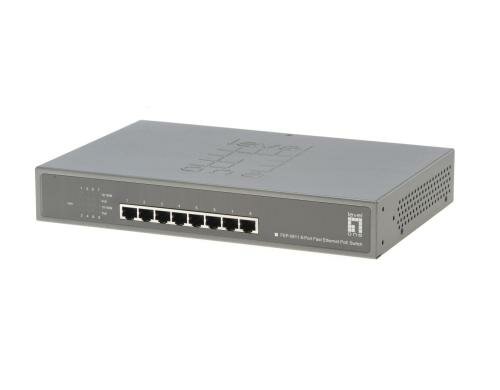 LevelOne FEP-0811: 8Port Switch, PoE 8x 100Mbps PoE Port