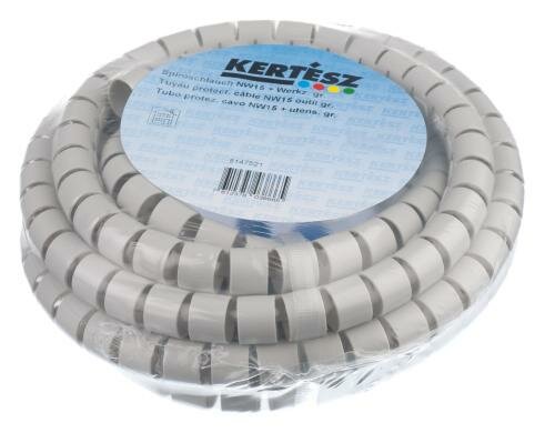 Spiroschlauch NW15, 50m, grau Durchmesser 15mm, inkl. Einführhilfe