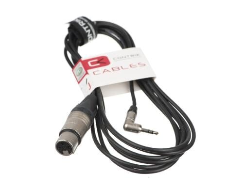 Contrik Kabel, XLR F/Klinke 3.5mm 3m, High Quality, Stereo-Klinke für Cams
