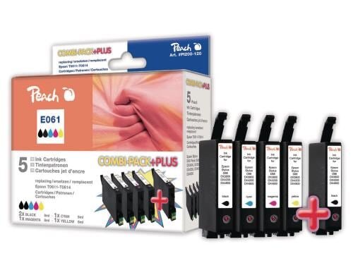 Peach Tinte Epson Combi Pack Plus T0611 2xblack/cyan/magenta/yellow