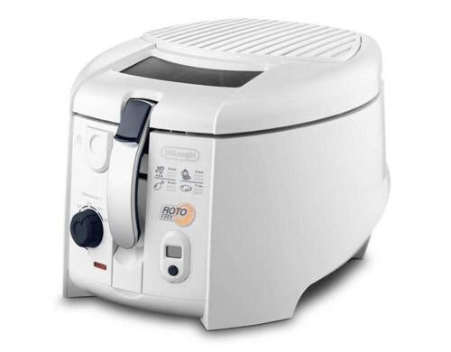 DeLonghi Fritteuse F 28533 Rotierender Frittierkorb, braucht 50% Öl