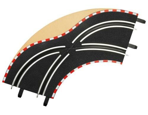 Carrera Slotcar Go Spurwechselkurve K1/90 2 Stück, 1:43