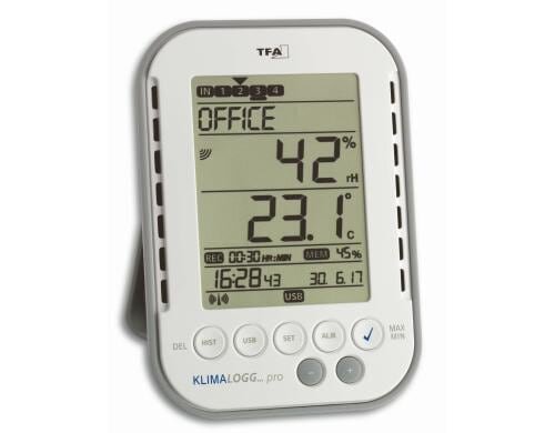Klima Logg Pro Thermo-Hygro-Station Datenlogger, USB Interface,