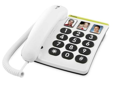 Doro PhoneEasy 331PH weiss Senioren Tischtelefon
