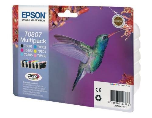 Stylus Epson C13T08074011 Multipack farbig zu Stylus Photo R265/R360/RX560/P50