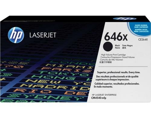 HP Toner 646X - Black (CE264X) Seitenkapazität ~ 17000 Seiten