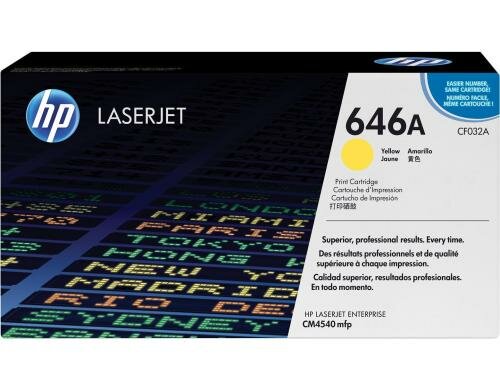 HP Toner 646A - Yellow (CF032A) Seitenkapazität ~ 12500 Seiten