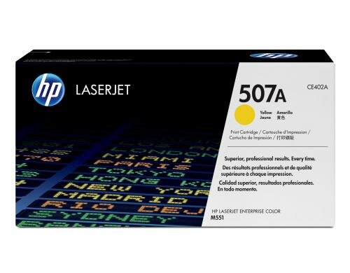 HP Toner 507A - Yellow (CE402A) Seitenkapazität ~ 6000 Seiten