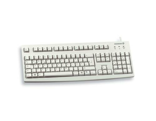 Cherry Tastatur G83-6104LUNEU, USB grau, US Layout mit Euro Taste