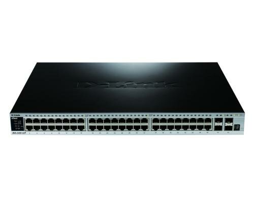 D-Link DGS-3420-52P: 48Port PoE Switch 4xSFP+, 30W pro Port, 370W