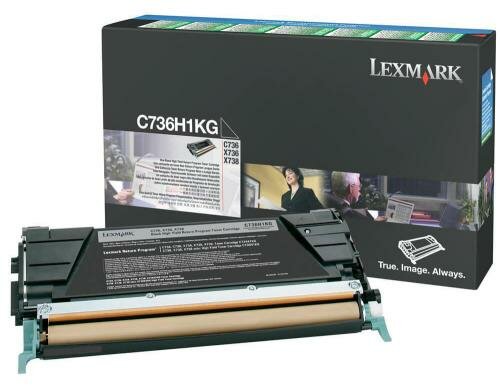 Toner Lexmark C736H1KG,black, 12000 Seiten C736/X736/X738