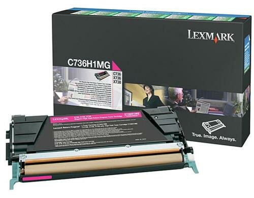 Toner Lexmark C736H1MG,magenta,10000 Seit. C736/X736/X738