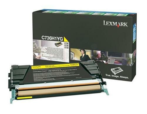 Toner Lexmark C736H1YG,yellow,10000 Seit. C736/X736/X738