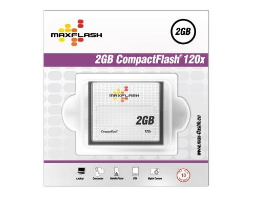 Maxflash CF Card 2GB, 120x Typ I,  120x, 18MB/sec.