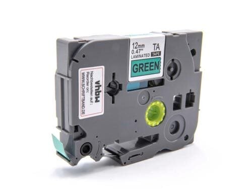 Brother P-touch Schriftband TZe-731,TZ-Band laminiert,schwarz auf grün, 12mm, 8m