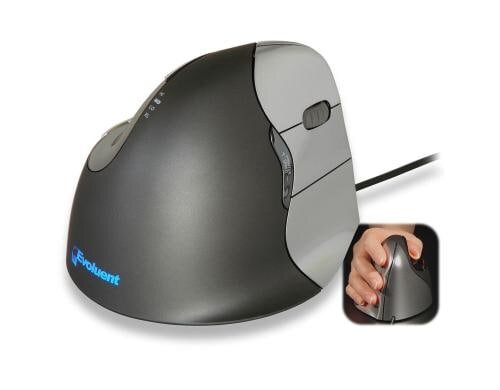 Evoluent Vertical Mouse 4 USB, ergonomische Maus, Rechtshänder