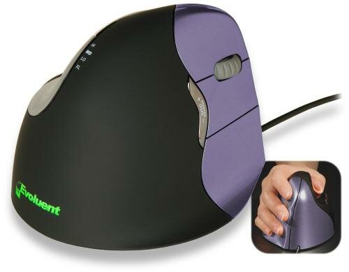 Evoluent Vertical Mouse 4 small USB, ergonomische Maus, Rechtshänder