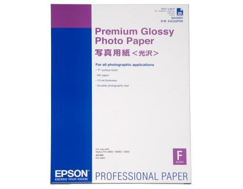 Epson Premium Photo Paper A2, glossy 225g, 25 Blatt,