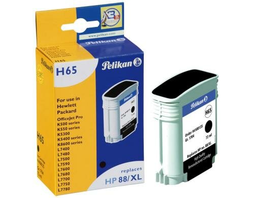 Tinte Pelikan HP C9396AE, Nr. 88XL, 72ml, schwarz, zu OfficeJet Pro K500
