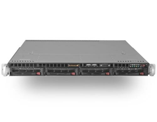 Supermicro SC813MTQ-350C: Servergehäuse 19 350W NT, 4x 3.5 hot swap SAS/SATA Drive