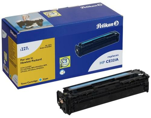Pelikan Toner baugleich CE321A cyan zu LaserJet  CM1415, CP1525, 1300 Seiten
