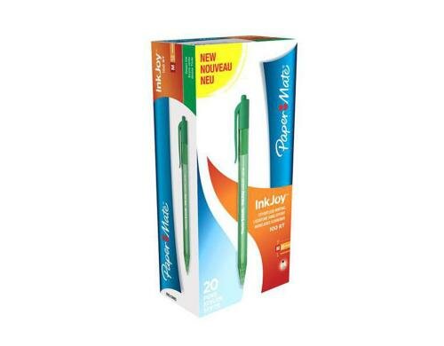 Papermate Inkjoy 100 RT Kugelschreiber grün, Schachtel à 20 Stk.,Linienbreite:M