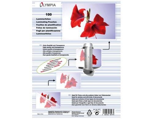Olympia Laminierfolien DIN A5 125 Micron, Inhalt: 100 Stück