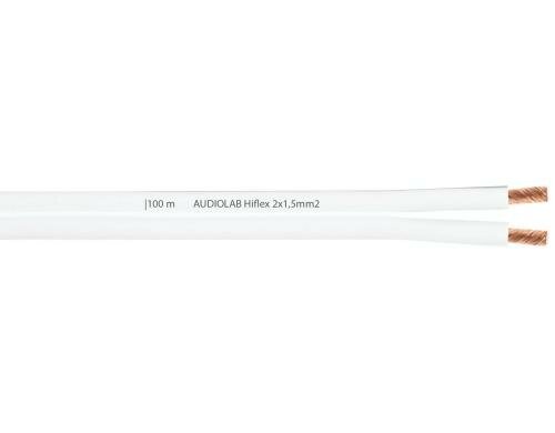 AUDIOLAB Hiflex LS-Kabel, 2x1.5mm² weiss LHL 2215-1 WE, Meterware